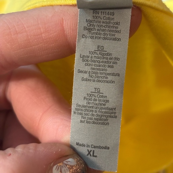 Pacifico Cerveza Beer Next Level Apparel Yellow Graphic Tee - Picture 4 of 6